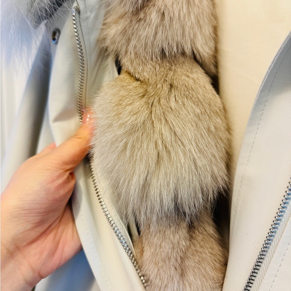[Sold] Real Fox and Rabbit Fur Lined Jacket Parka - Picture 9 of 10